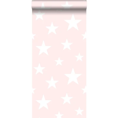 Afbeelding van Leen Bakker ESTAhome Behang Sterren Licht Roze En Wit 53cm X 10,05 M Vlies