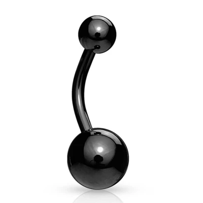 Afbeelding van Piercing titanium basis zwart