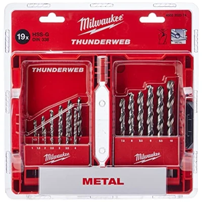 Afbeelding van Metaalborenset Set Hss G Thunderweb In Kunststof Cassette (19 Delig)