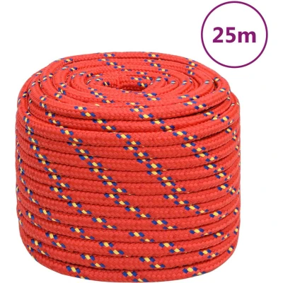 Afbeelding van vidaXL Boottouw 18 mm 25 m polypropyleen rood