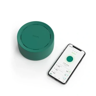 Afbeelding van Radoff Now + luchtkwaliteitsmeter en fijnstofherkenning CO2 VOC meter is ook een intelligente vochtigheidsmeter temperatuursensor voor intelligent huis met sensoren