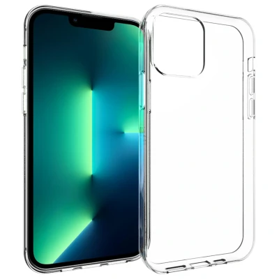 Afbeelding van Apple iPhone 13 Pro Hoesje Siliconen en TPU (zacht) Accezz Softcase/Backcover Transparant Telefoonhoesje