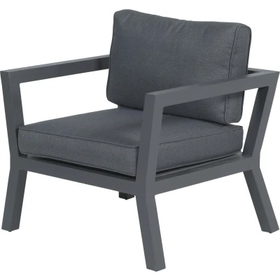 Afbeelding van Garden Impressions Colorado lounge stoel carbon black/ reflex black Majorr