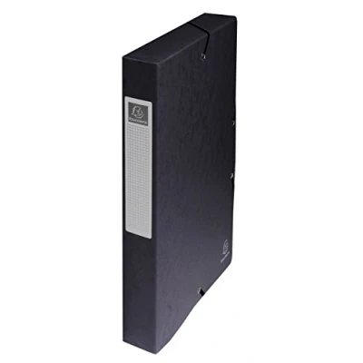Afbeelding van Exacompta verpakking Rug: 40 mm. 8 Stuk zwart