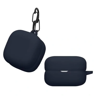Afbeelding van kwmobile Hoes geschikt voor Sony LinkBuds Open WF L910 Siliconen cover oordopjes in donkerblauw