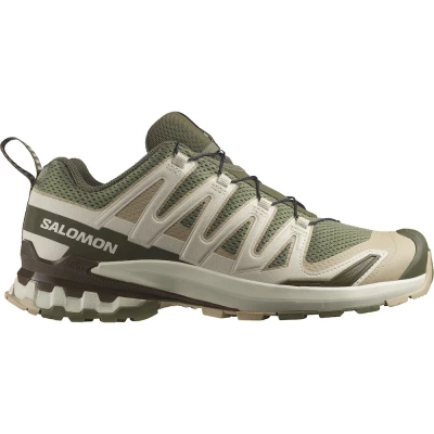 Afbeelding van Salomon XA PRO 3D V9 Outdoorschoenen, Heren, Maat: 44 2/3, Deep lichen green/safari/dark earth Textiel/ synthetisch