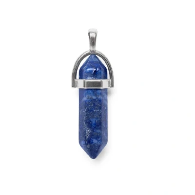 Afbeelding van Zentana Dubbelpunt Hanger Lapis Lazuli Hexagonaal Geslepen Communicatie