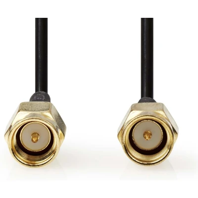 Afbeelding van SMA kabel Nedis 1 meter (100% koper, Verguld)