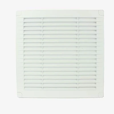 Afbeelding van VONLIS® Ventilatierooster lamellenrooster kunststof hoekig 200 x mm wit
