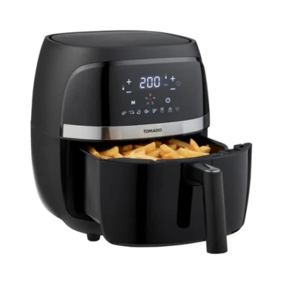 Afbeelding van Tomado TAF3202B Airfryer Heteluchtfriteuse 3,2 liter inhoud 8 automatische programma’s Digitaal display 500 gr friet Zwart