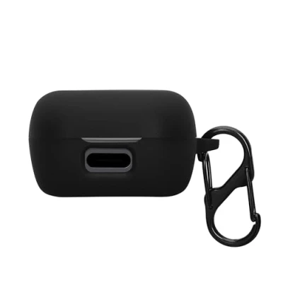 Afbeelding van kwmobile cover voor oordopjes case Compatibel met Sennheiser ACCENTUM True Wireless Trendy beschermhoes draadloze in zwart