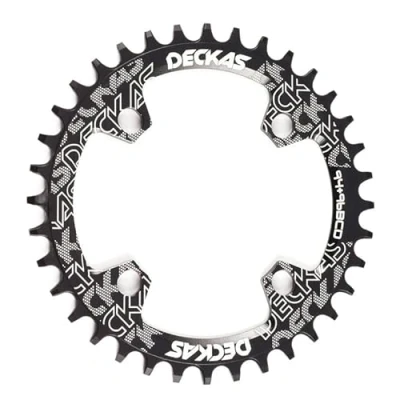 Afbeelding van RaamKa kettingblad 94+96 BCD fiets kettingwiel rond/ovaal 32T 34T 36T 38T MTB kettingring (maat : 36T, kleur: 9496bcd rond zwart)