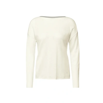 Afbeelding van Cecil MIT MESH Trui, Dames, Maat: XL, Weiß