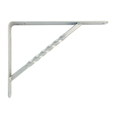 Afbeelding van AMIG Plankdrager/steun/beugel Spiraal metaal zilver H250 x B200 mm Tot 225 kg Plankdragers
