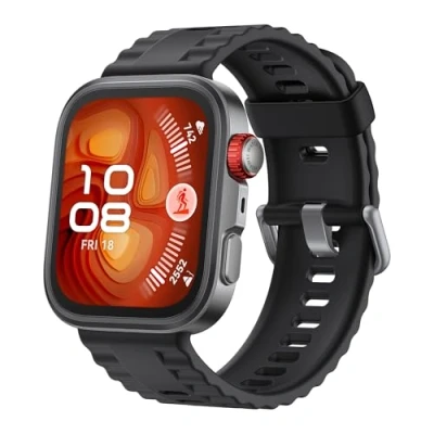 Afbeelding van HUAWEI WATCH FIT 4 Pro Smartwatch, Ultradun design, 1.82&quot; Saffierglas, Titaniumlegering rand, Gezondheidsbeheer, ECG, Tot 10 dagen batterijduur, Compatibel met iOS &amp; Android, Zwart
