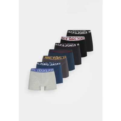 Afbeelding van Jack &amp; Jones Jaccolton Trunks 7 PACK Boxerbriefs, Heren, Maat: XXL, Phantom/black/titan/light grey melange/dark navy
