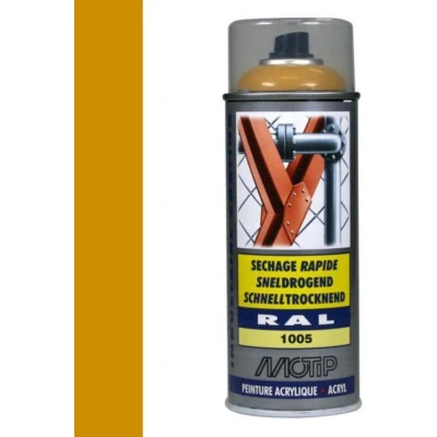 Afbeelding van motip industrial ral 1005 honing geel 400 ml 07073