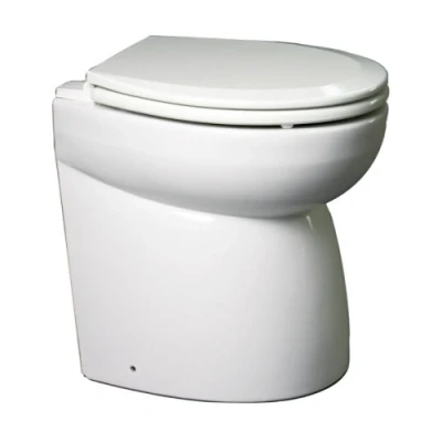 Afbeelding van Johnson pump aquat silent premium electric scheepstoilet stand. schuin model 12v/16a