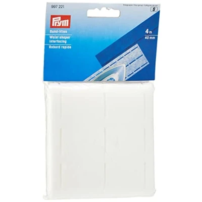 Afbeelding van Prym Tessuto Non Perforato, in Poliestere, 40 mm, Colore: Bianco