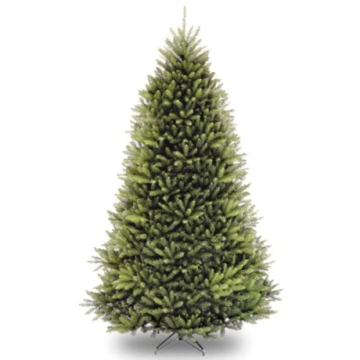 Afbeelding van National Tree Company Kunstkerstboom, groen, Dunhill dennenboom, inclusief standaard, 2,4 m