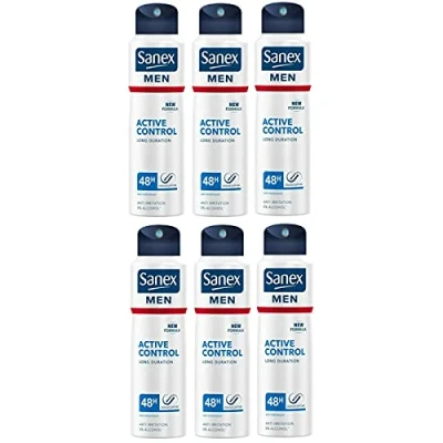 Afbeelding van 6 x Sanex Deodorant Men &quot;Dermo Active Control&quot; voor de normale huid 200 ml