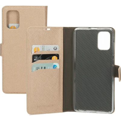 Afbeelding van Mobiparts Saffiano Wallet Case Samsung Galaxy A71 (2020) Copper
