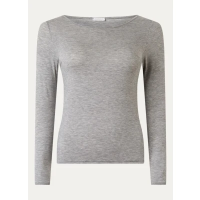 Afbeelding van Oroblu dames Pyjamatop in kasjmierblend de kleur Grijs, maat: M
