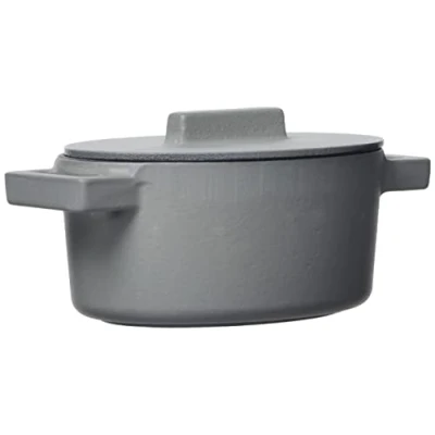 Afbeelding van Braadpan Blauw 13 cm x 10 incl deksel Sambonet