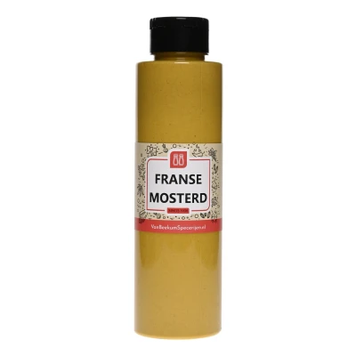 Afbeelding van Van Beekum Specerijen Franse Mosterd Knijpfles 500 ml