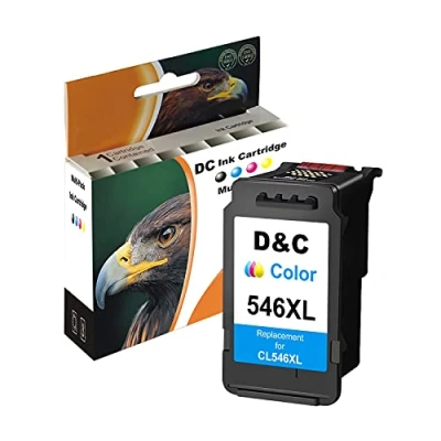 Afbeelding van D&amp;C CL 546XL inktcartridges gereviseerd voor Canon 546 XL Pixma TS3150 MX495 MG2950 iP2850 MG3050 MG3051 MG2450 MG2550 MG2550S MG2555S (1 x kleur)