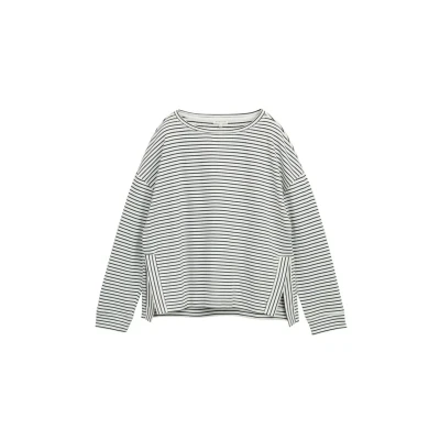 Afbeelding van TOM Tailor MIT Streifenmuster Sweater, Dames, Maat: XL, Eclipse blue offwhite stripe