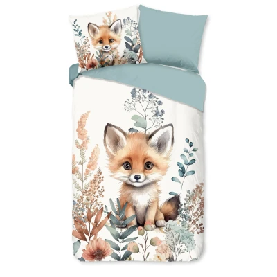 Afbeelding van Good Morning Kinderdekbedovertrek Foxx Multi 140x200/220 cm 100% Katoen