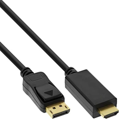 Afbeelding van InLine 17183I video kabel adapter 3 m DisplayPort HDMI Type A (Standaard) Zwart