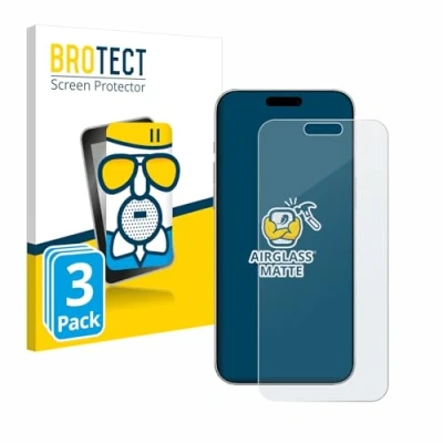Afbeelding van BROTECT Antireflecterende Glas Screen Protector Mat voor Apple iPhone 16 Pro Max (3 Stuks) Schermbeschermer [Beschermglas Folie niet Gehard Glas]