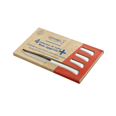 Afbeelding van Opinel N125 Bon Appétit+ Cloud Tafelmessenset 4 delig Wit