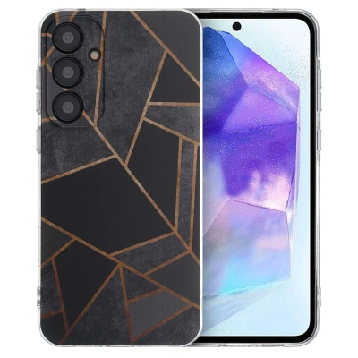 Afbeelding van Samsung Galaxy A55 Hoesje Siliconen en TPU (zacht) iMoshion Softcase/Backcover Zwart Telefoonhoesje
