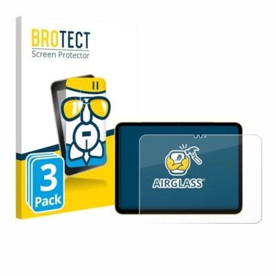 Afbeelding van BROTECT Screenprotector voor Apple iPad Air 11&quot; WiFi 2025 Folie Beschermfolie Beschermglas transparant (3 Stuks)