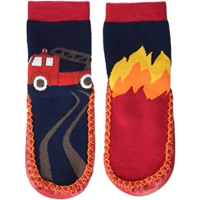 Afbeelding van PlayshoesHüttenschuhe FeuerwehrUniseks kindPantoffelsKinderschoenen, marineblauw, 22/23 EU