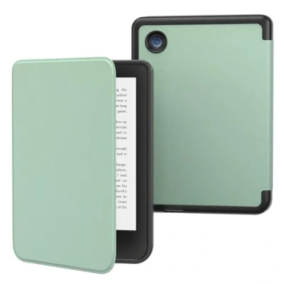 Afbeelding van MoKo Hoesje voor Kobo Clara BW/Clara Colour/Clara 2E 6 inch, ultradun lichtgewicht met automatische wake/slaaphoes, foliohoes Kleur inch 2024, Agave Groen