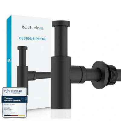 Afbeelding van Bächlein Design Sifon Universeel voor Wastafel &amp; [mat zwart] Premium