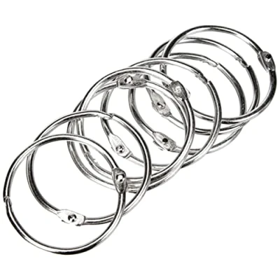 Afbeelding van Rayher Hobby 2520800 metalen ringen om te openen, 38 mm ø binnen, nikkelvrij, SB Btl. 8 stuks