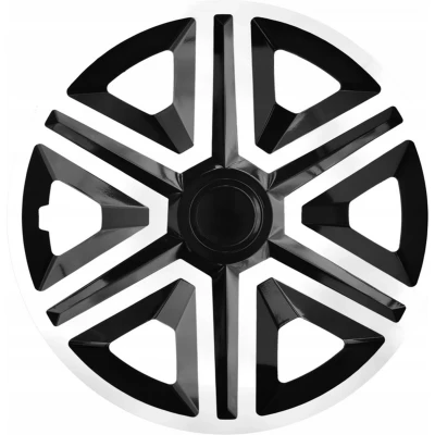 Afbeelding van NRM ACTION wieldoppen 15&quot; Set van 4 stuks Wit / Zwart