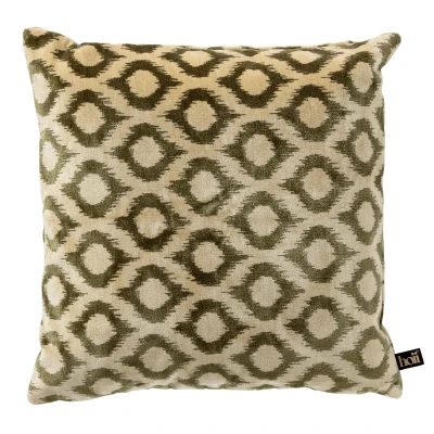 Afbeelding van Hoii LEONARDO Sierkussen 45x45 cm Military Olive Groen Multicolor met duurzame kussenvulling
