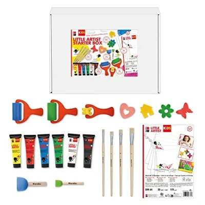 Afbeelding van Marabu 0305000000112 KiDS Little Artist Power Paint Box, schilder en knutseldoos voor kinderen vanaf 4 jaar