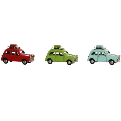 Afbeelding van Decoratieve figuren DKD Home Decor Rood Groen Hemelsblauw Auto Vintage 16 x 7,5 9 cm (3 Stuks)