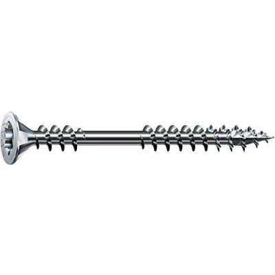 Afbeelding van SPAX schroef, T STAR plus, verzonken kop, fixeerschroefdraad, 4CUT, WIROX A3J 500 stuks 4,5 x 70 mm zilver