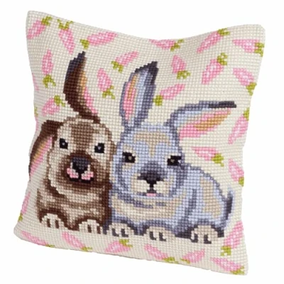 Afbeelding van Voorbedrukt kruissteek Kussenpakket Flopsy &amp; Mopsy Collection d&#039;Art 5185