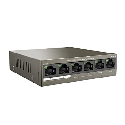Afbeelding van Tenda TEF1106P 4 63W Netwerk switch 6 poorten 10 / 100 MBit/s PoE functie