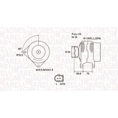 Afbeelding van Dynamo / Alternator MAGNETI MARELLI 063731757010
