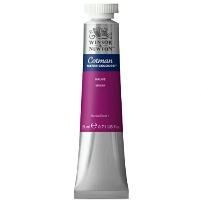 Afbeelding van Winsor &amp; Newton 0308398 Cotman aquarelverf, uitstekende transparantie, kleursterkte, tintsterkte en goede schildereigenschappen 21ml Tube, Mauve